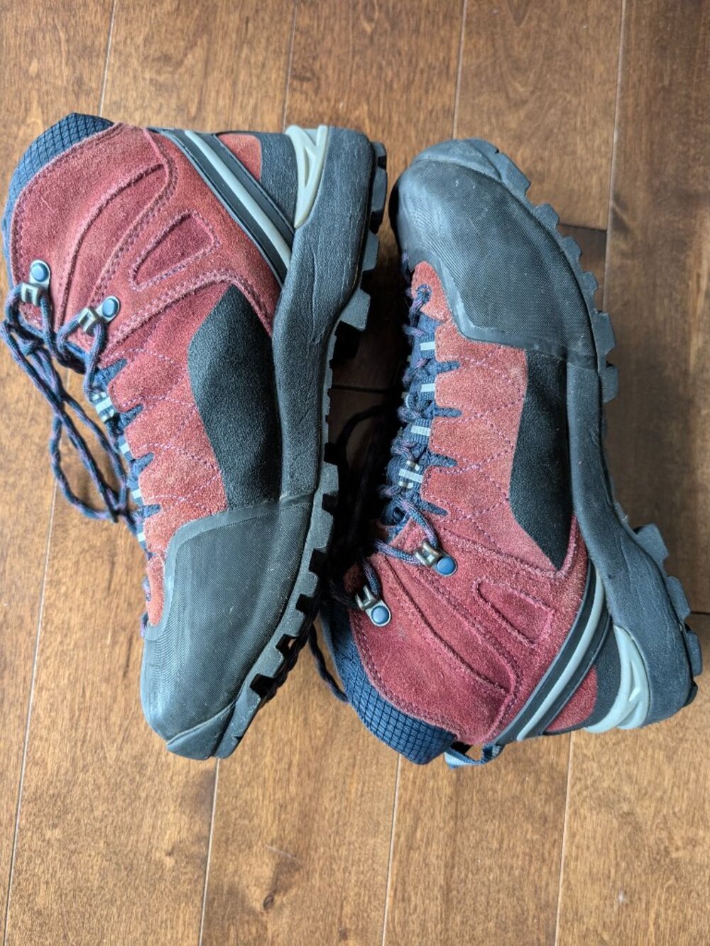 Lippi B-Dry Men's Size 8 Force Ward Burgandy Hiking Athletic Boots Vibram Sole